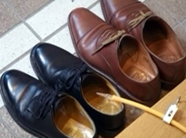 靴の消臭の例